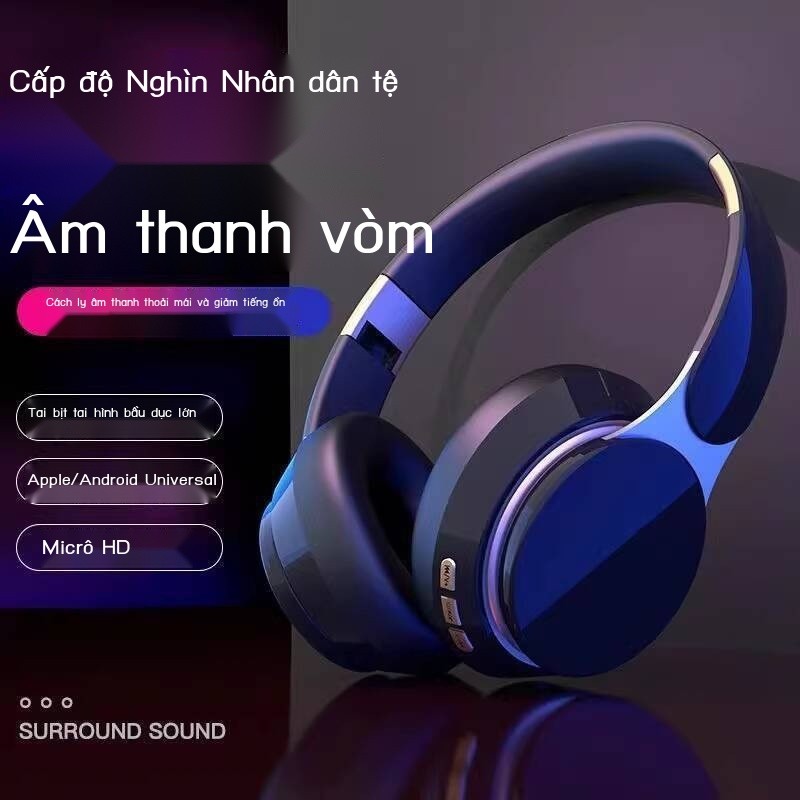 [ HOT Sale ] Tai Bluetooth không dây IKF, tai nghe đeo tai, có gập lại, trầm mạnh mẽ, thanh stereo,