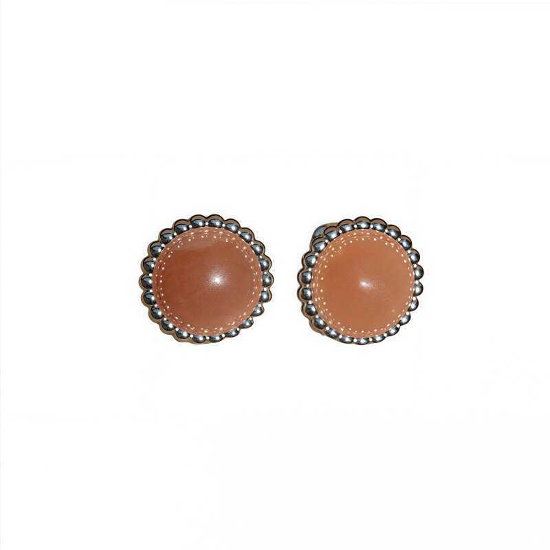 Maruko Thiết Kế Phong Cách Sunstone Bông Tai Bạc Đơn Giản Mặc Mùa Hè Bông Tai Bông Tai Bông Tai Bông