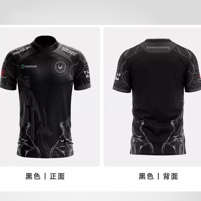 Ame Cùng Phong Cách DOTA2 Đội Đồng Phục Đội XG 2025 Đồng Phục Chơi Game Ngắn Tay Tùy Chỉnh Đồng Phục