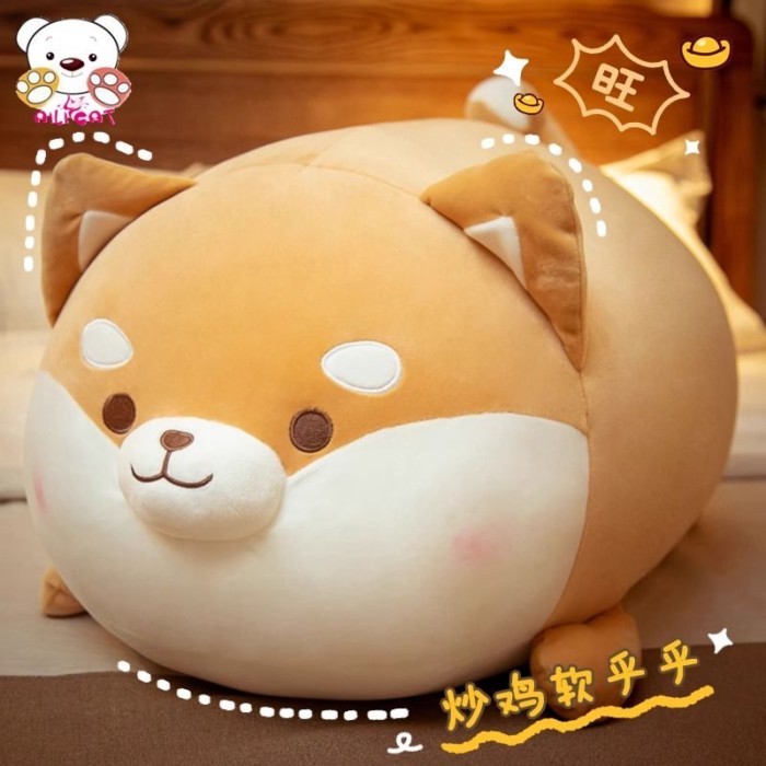 Dễ thương Akita Inu Doll Plush Toy Shiba Inu Gối ngủ đệm