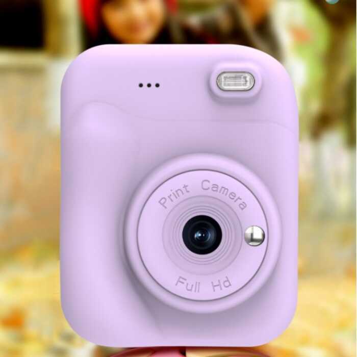 Dành riêng cho Camera HD Mini Polaroid Trẻ em Polaroid Đen Trắng In Nhiệt Máy ảnh kỹ thuật số