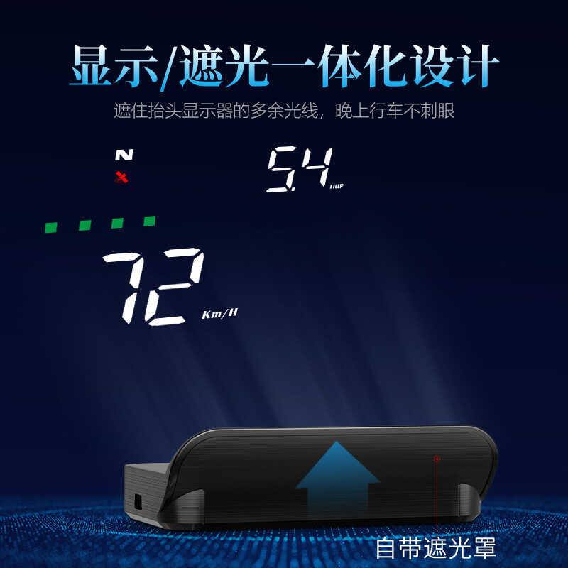 M19 Xe HUD Đầu Màn Hình Thiết Bị Chiếu GPS Đa Năng Ô Tô Năng Lượng Mới Xe Ô Tô Dụng Cụ HUD Màn Hình 