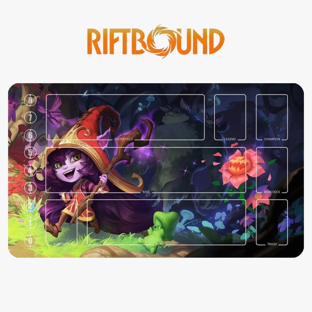 Thảm trải bài chiến trường League of Legends Runes, Thảm chiến đấu Frederica, Thảm lót thẻ có thể gi