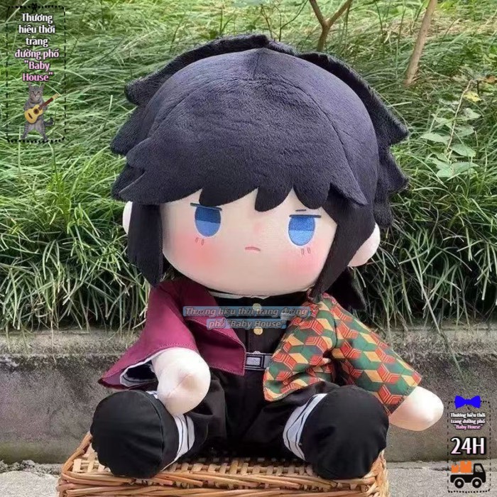 Demon Slayer: Kimetsu No Yaiba Fan Anime Peripheral Tomioka Giyuu Attributes 40cm Cotton Doll To Gi