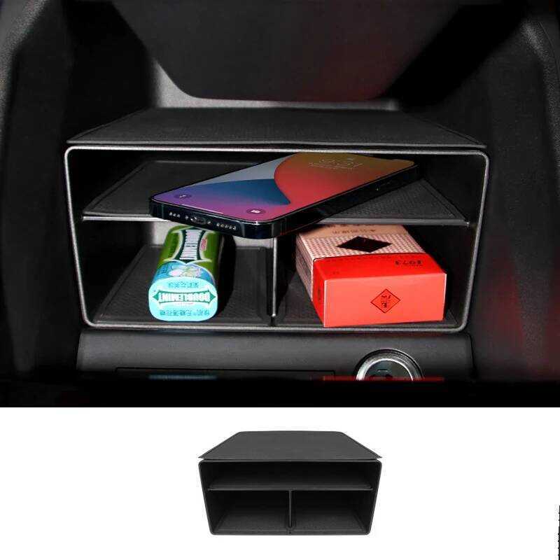 Dành Cho Xe Audi Q5 / Q4 Etron Điều Khiển Trung Tâm Hộp Bảo Quản Khay Giá Đỡ Nội Thất Sửa Đổi Phụ Ki