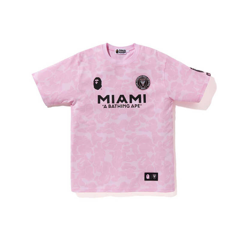 BAPE X MIAMI International MIAMI Joint Nam Nữ Cùng Phong Cách Áo Thun Thể Thao Tay Ngắn Dạo Phố