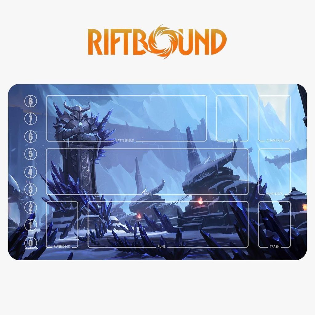 League of Legends Runes Battlefield Card Mat, Thảm lót thẻ Yoderman, Thảm lót thẻ có thể giặt được