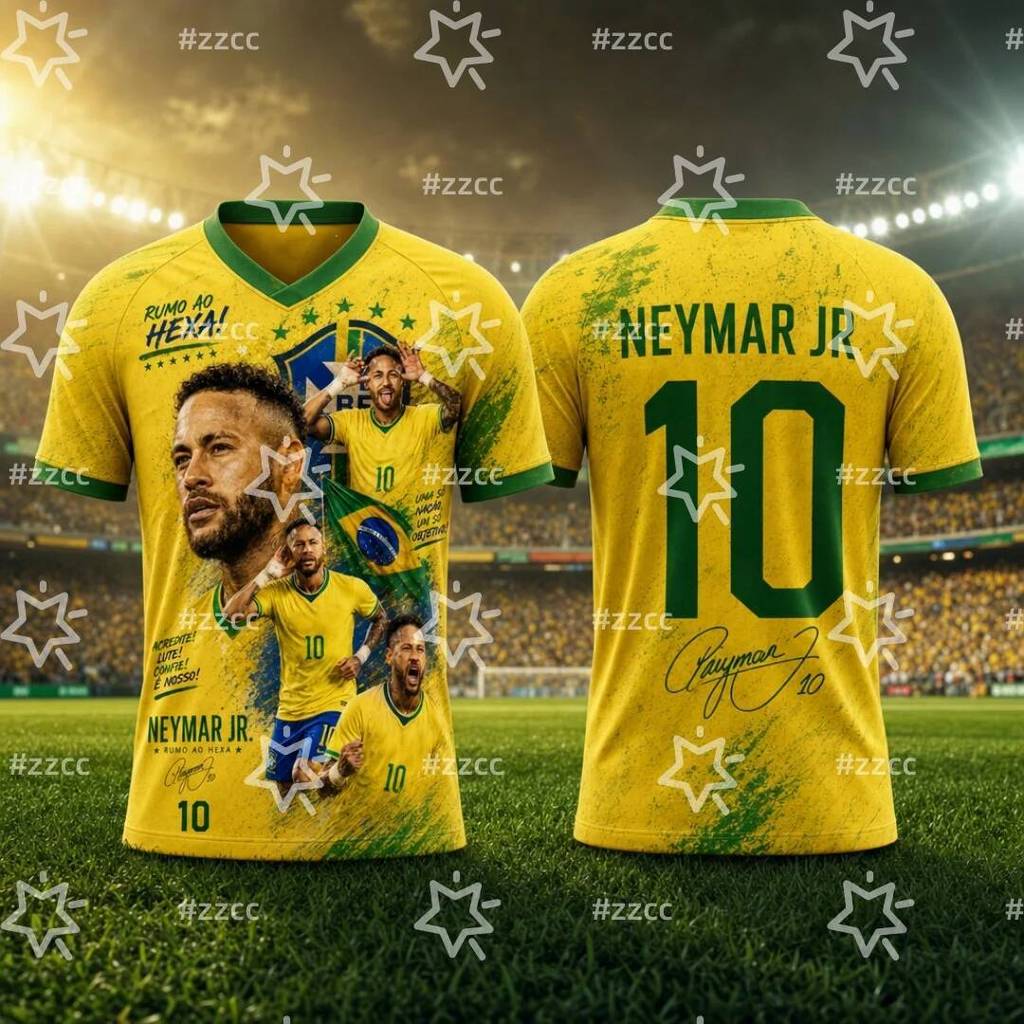 2026 Soccer Jersey Neymar Quạt Bóng Đá Thể Thao Mùa Hè Áo Thun Nam Quần Áo Trẻ Em Tee Người Phụ Nữ Đ
