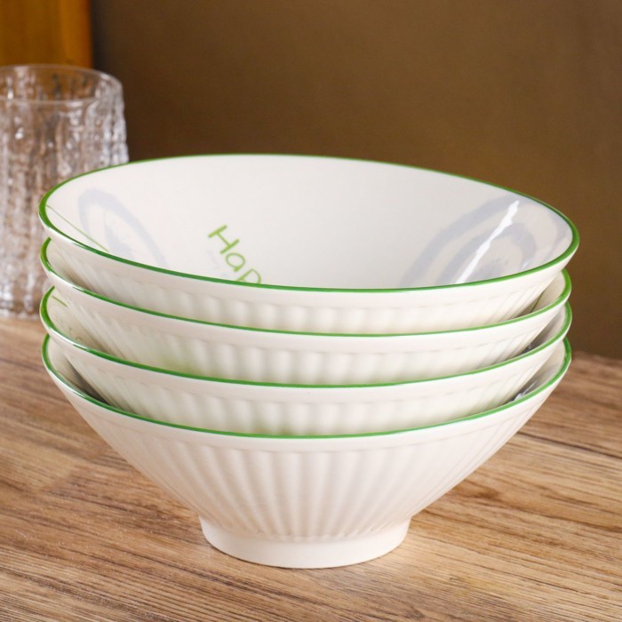 8-inch Dandelion Japanese Ramen Bowl Soup Bowl Rice Instant Noodle Soup Serving Vegetable Salad Sim