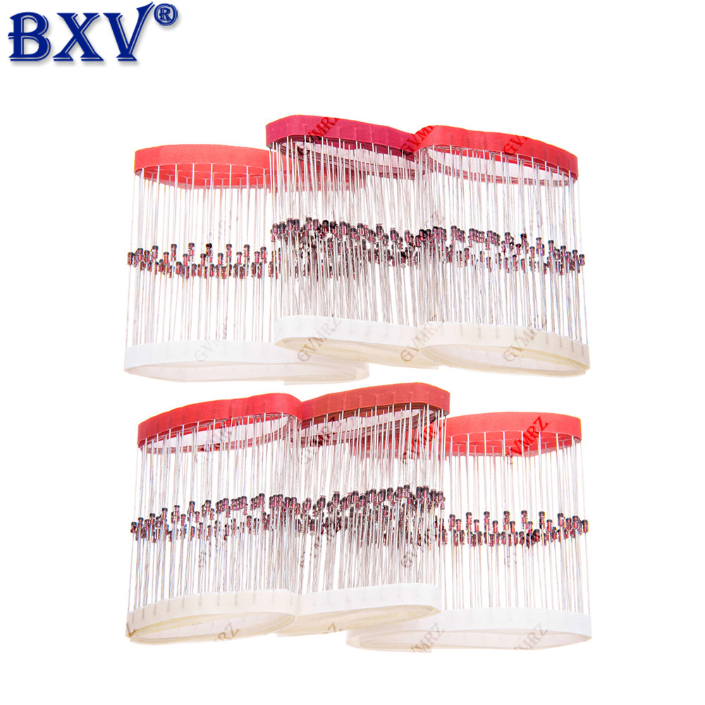 100 Chiếc 2V4 3V3 3V6 4V7 2V7 BZX55C Series 0.5W Zener Diode Điều Chỉnh Điện Áp Diode 5V6 4V3 3V9 3V