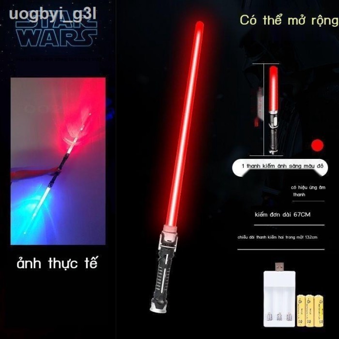 [HOT 2022]Đồ Chơi Kiếm Ánh Sáng Light Saber - Gậy Ống LED - Kiếm Laze có đèn và âm thanh-Lhgb20