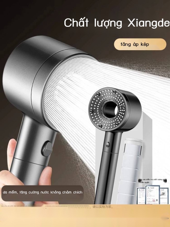 Đầu vòi sen tăng áp siêu mạnh có bộ lọc dùng cho phòng tắm 4079