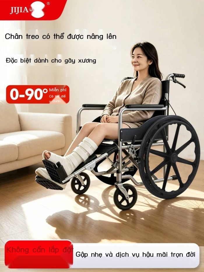 Xe lăn Jijia là một loại xe chuyên dụng, nhẹ, có thể gấp gọn, dành cho người già, thanh thiếu niên