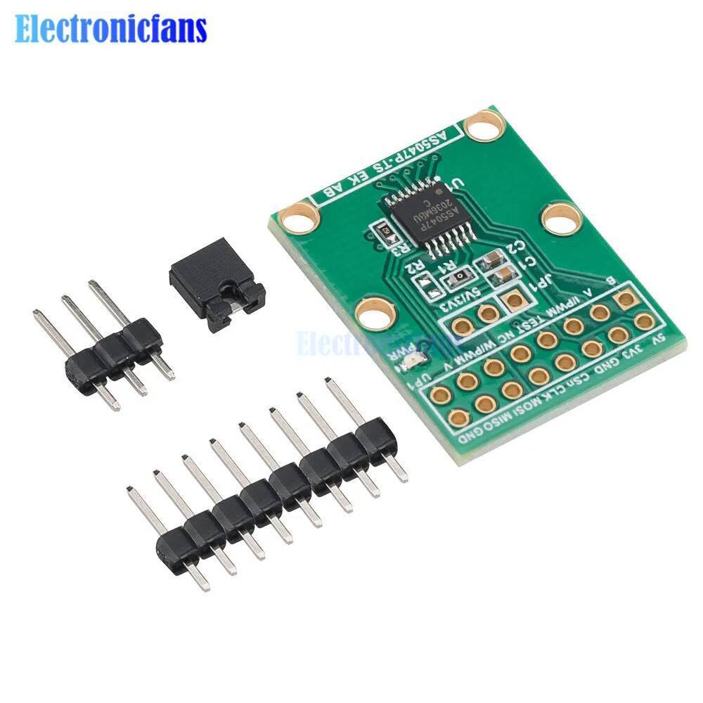 C 3.3V 5V AS5047P AS5047D Bộ mã hóa cổng SPI ABI Điều chế chiều rộng xung Bộ mã hóa từ tính Bộ chuyể