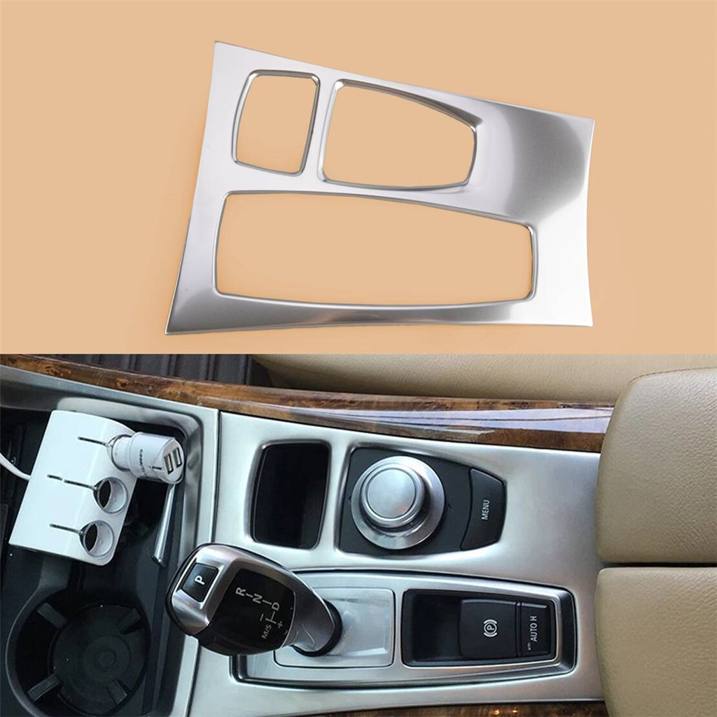 Xe Điều Khiển Trung Tâm Bánh Răng Dịch Chuyển Bảng Điều Khiển Bao Viền Khung Phù Hợp Với Xe BMW X5 E