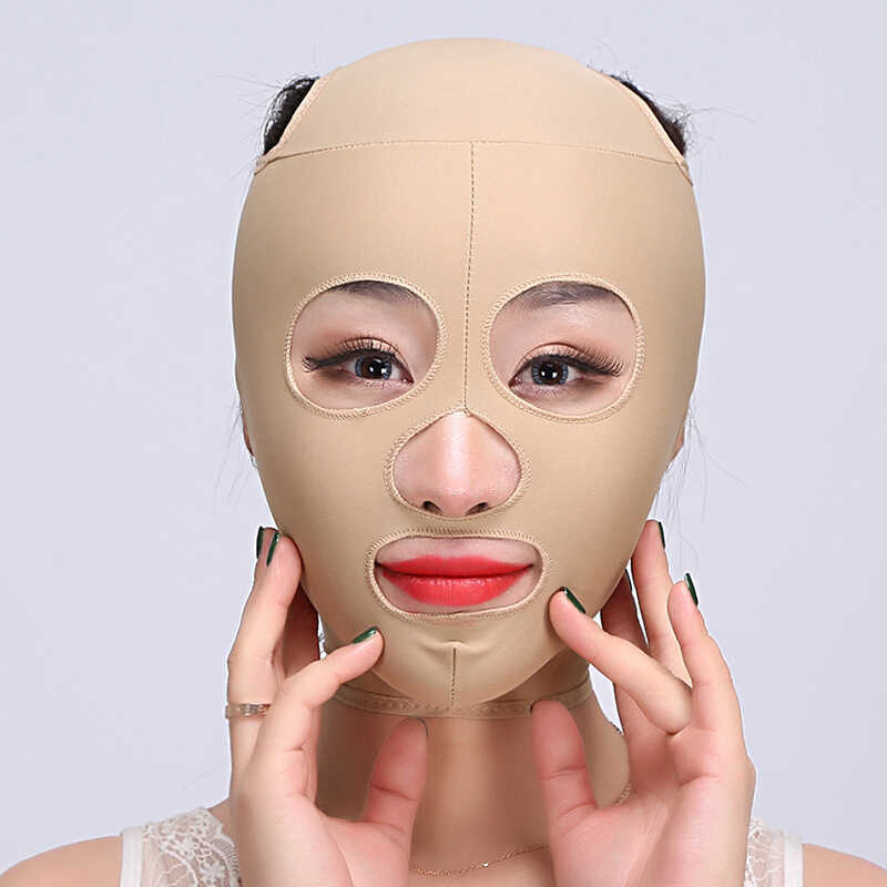 Dụng cụ nâng cơ mặt tạo V-line, băng đeo nâng cơ mặt, mặt nạ định hình V-line kèm miếng dán cằm kép