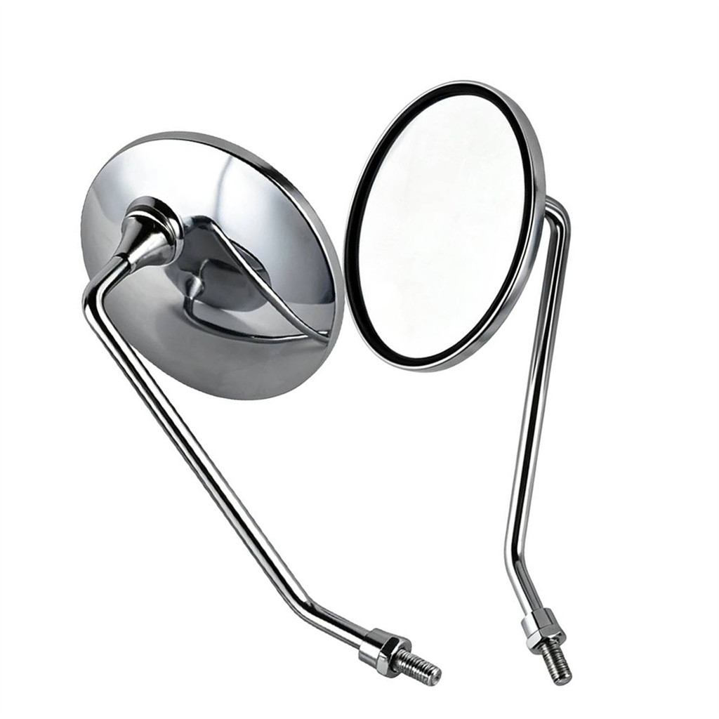 Cặp Gương Chiếu Hậu Tròn 8 Mm Xe Máy Chrome Phù Hợp Cho Xe Honda CL90 CT90 CB100 CL100