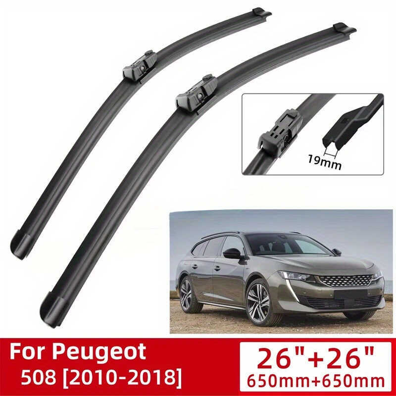 Thích hợp cho gạt nước Peugeot 508 2010-2018 26 + 26 Cần gạt nước Peugeot 508 Lưỡi gạt nước gạt nước