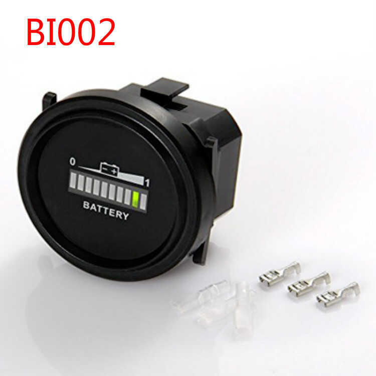 BI002 Máy đo điện ô tô Golf Đồng hồ đo lưu trữ điện xe điện 12 / 24V 36v 48V 72V Đa năng