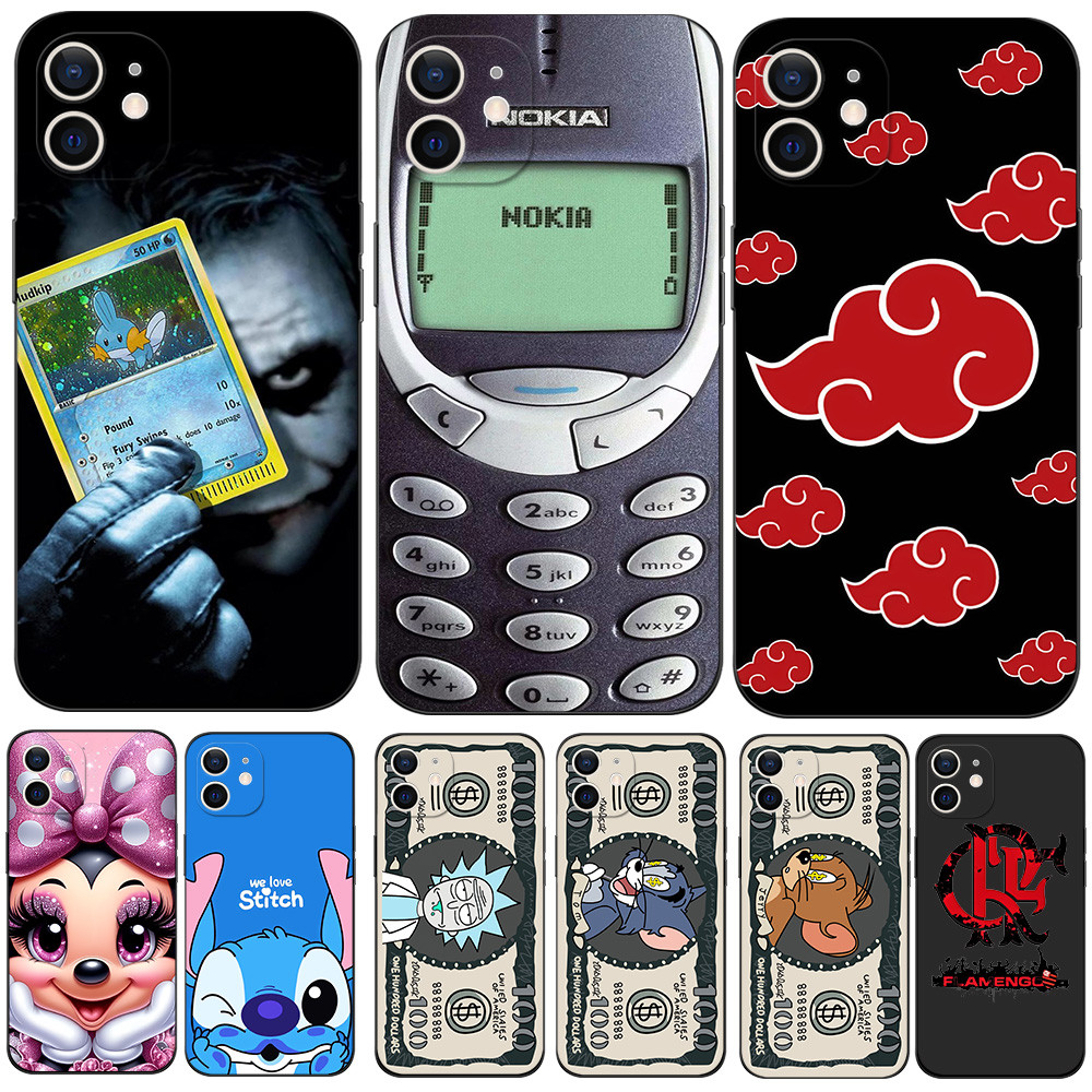 Ốp Lưng Cho iphone 12 / 12 MINI Bao Chống Sốc Bảo Vệ Tpu Silicon Mềm Đen Tpu Ốp Lưng anime Đô La Hoạ