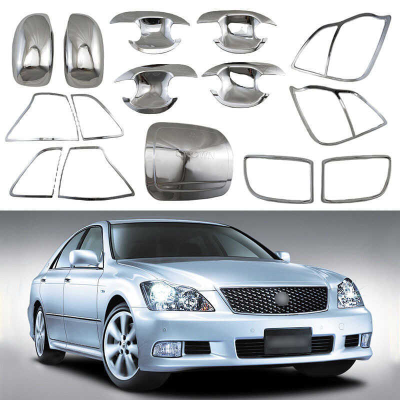Thích hợp cho 03-08 Toyota Crown Toyota Crown S180 Gương Đảo Chiều Cửa Bát Đèn Pha Bóng Và Đồ Trang 