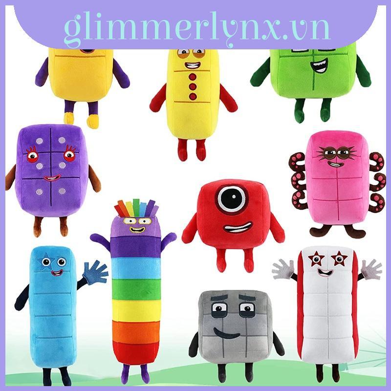 Numberblocks Đồ chơi nhồi bông sang trọng Khối số búp bê giáo dục- Thú Nhồi Bông Numberblocks Hình S