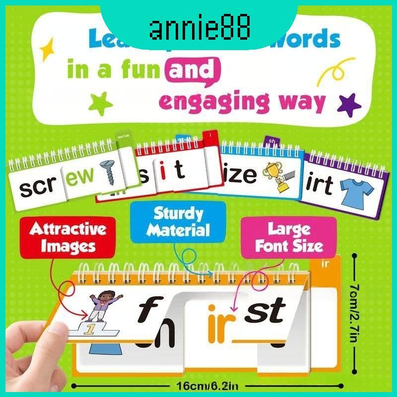 Sách lật Word Family Phonics tập trung giáo dục để phát triển ngôn ngữ và kỹ năng sớm