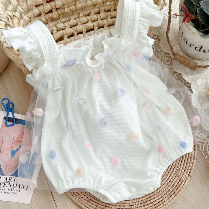 Baby Clothing Princess Baby Girl Baby Covered Skirt Clothes Suspender One-piece Full Moon Thi