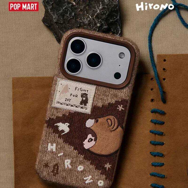 POP MART Hirono Road Journal Series iPhone Case Knitted Design Blind Box Mystery Gift Anime Figure D