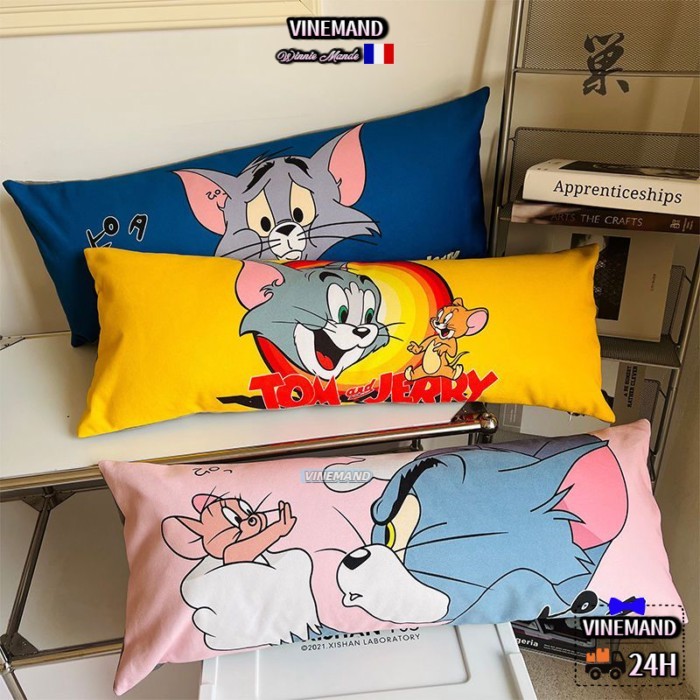 Tom và Jerry tùy chỉnh hoạt hình gối bên ngủ chân gối gối đầu giường đệm ngủ gối đôi