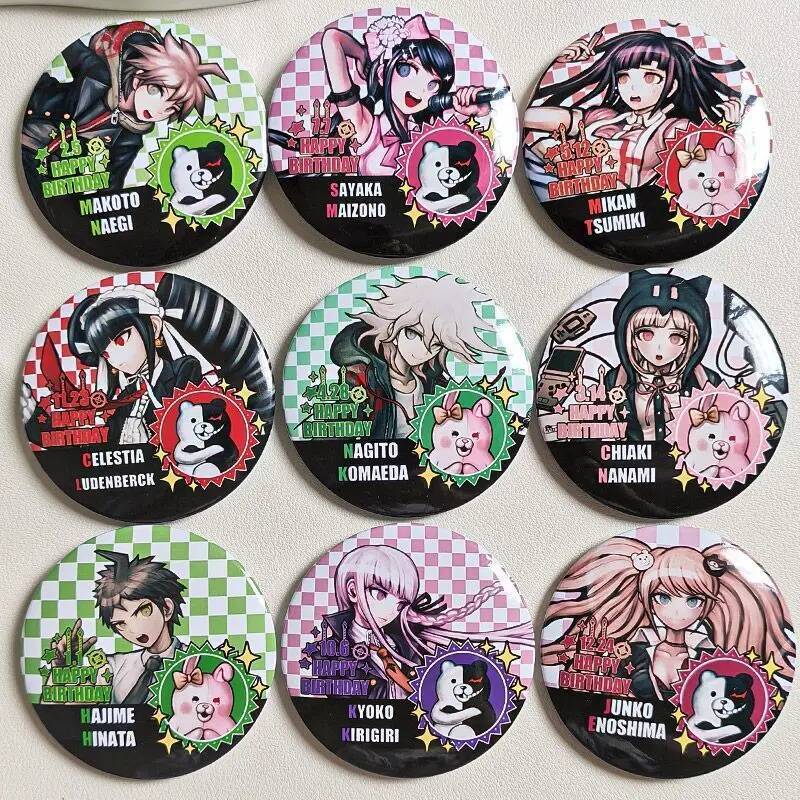 Nagito Komaeda Ba Lô Phụ Kiện Chiaki Nanami Hajime Hinata Mikan Tsumiki Anime Cosplay Nút Pin Hoạt H