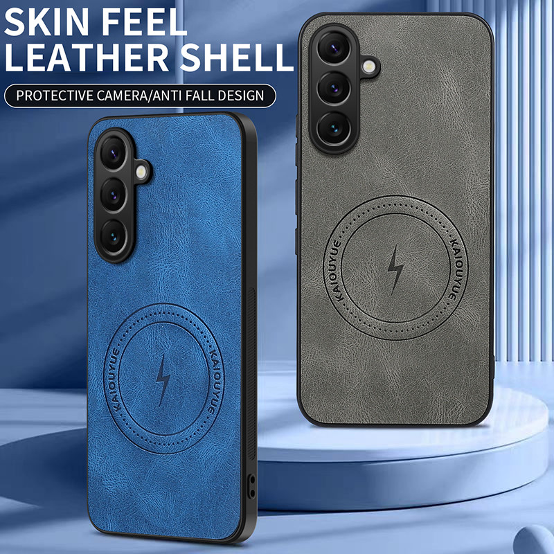 Ốp Lưng Cho Galaxy A57 A37 A17 A07 ⭐️Vỏ điện thoại da sạc không dây từ tính⭐️ Nam châm vỏ chống sốc 