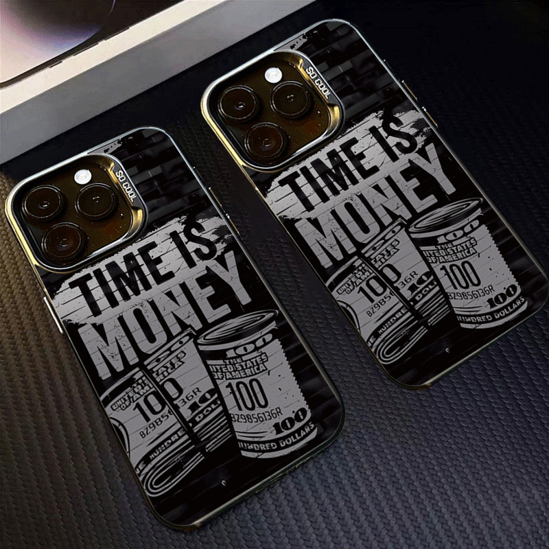 Time is moneySòng bạc cho OPPO A60 A18 A37 A57 A36 A17 A96 A53 A3S A95 A15 A16K RENO 14 13 Bìa cứng 