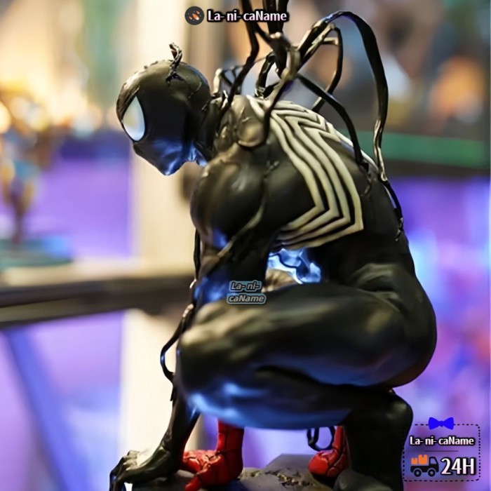 Spider-Man Venom Symbiote GK Hình Hình Ngoại vi Tượng Đồ trang trí Quà tặng được phân phát sau Obit