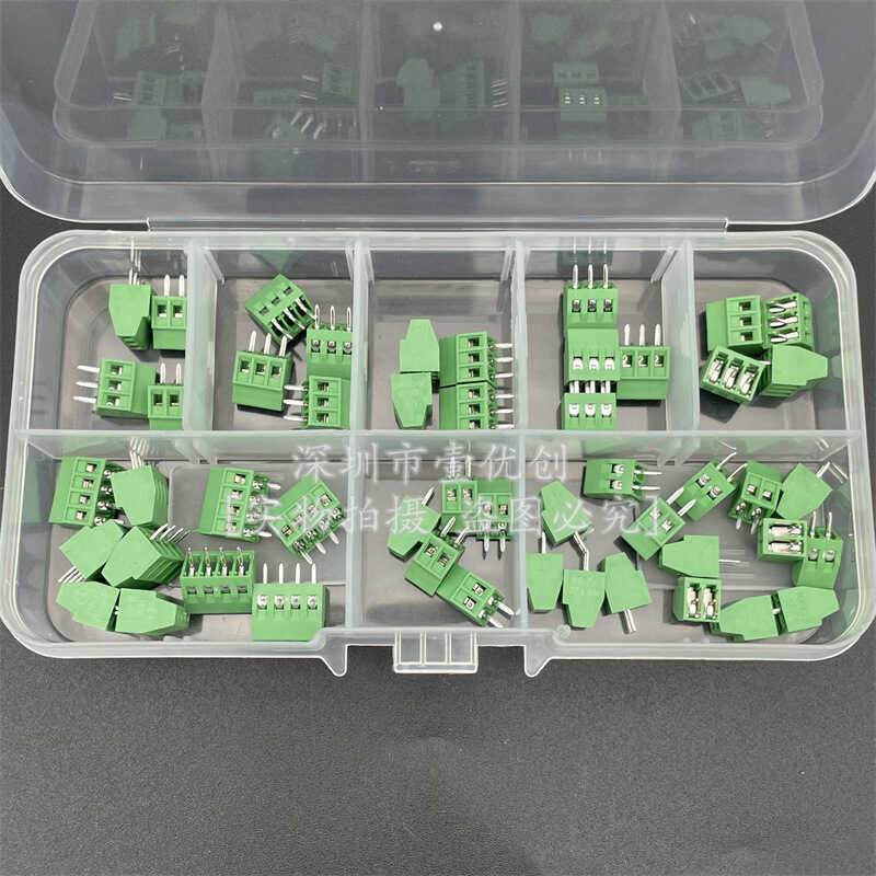 Bộ 50 DG308 Terminal KF128 2.54mm Pitch PCB Vít Loại 2 / 3 / 4P