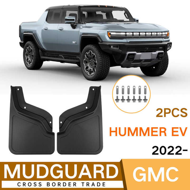 Thích hợp cho Hummer Gmc Hummer EV 2022-2024 Lốp Ô Tô Mềm Chắn Bùn Da Ngoại Thương
