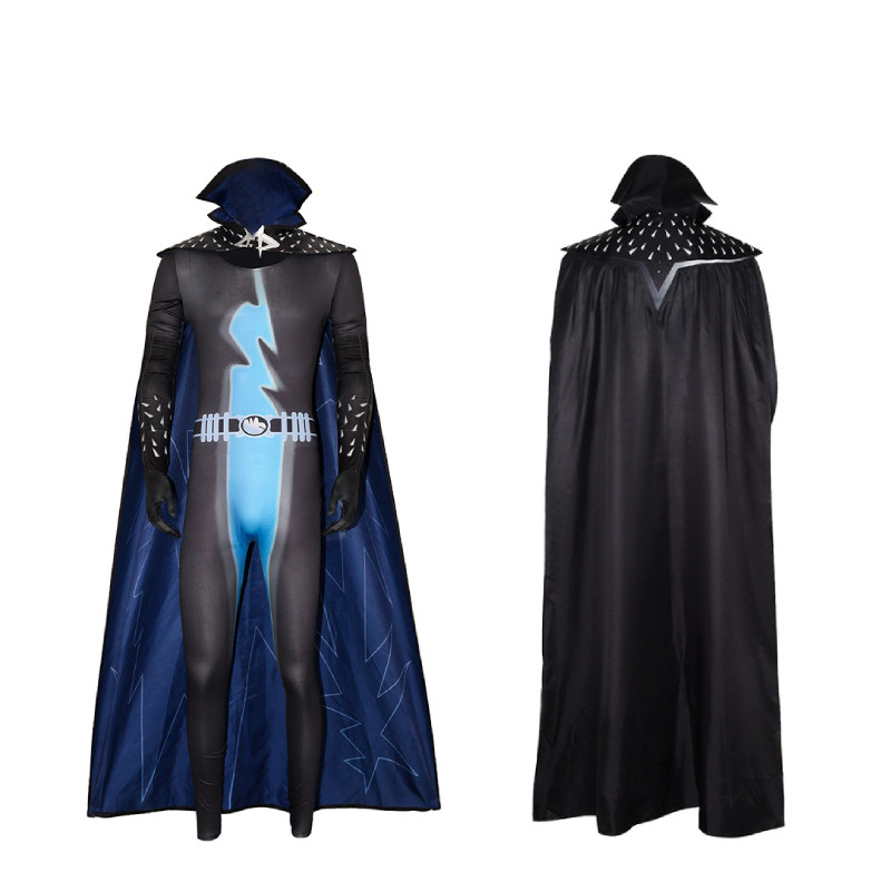 Halloween Megamind cosplay outfit - Áo liền quần và găng tay, phù hợp cho sự kiện anime