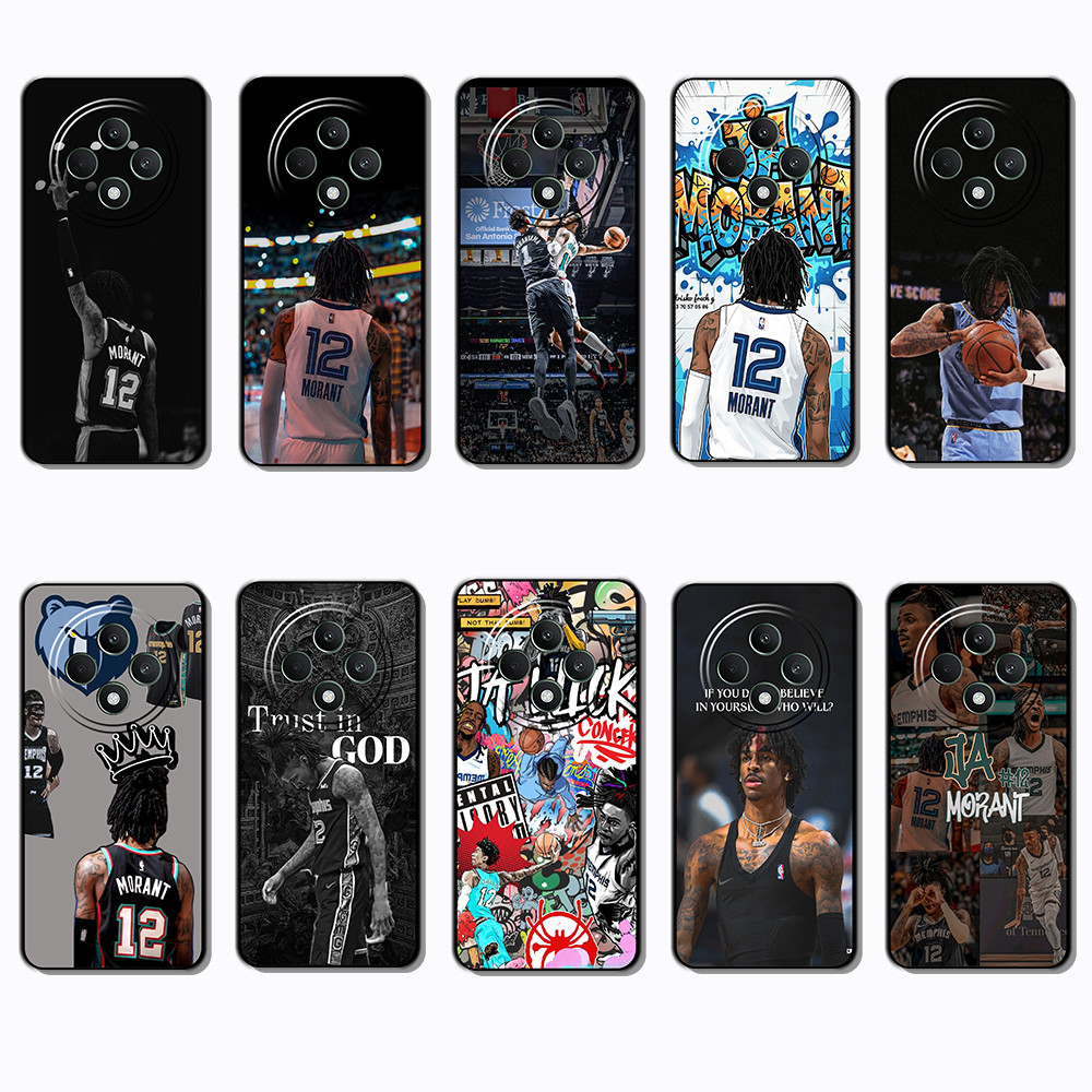Ốp điện thoại màu đen mềm cho OPPO Reno 2 2Z 2F 3 4 Pro 5 lite 5F Ja Morant caseg