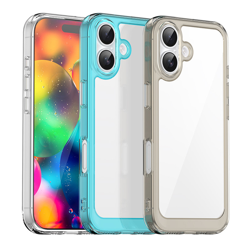 Ốp Giáp Chống Sốc Trong Suốt Sang Trọng Cho iPhone 17 16 15 Pro MAX Air iPhone15 16 Plus 16e 17E Vỏ 