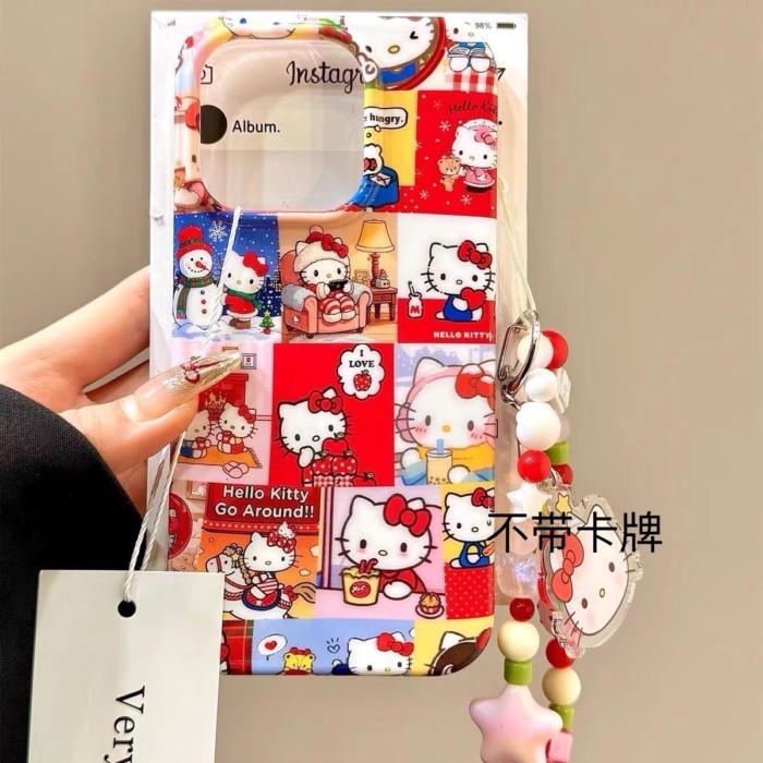 Ốp điện thoại Red Lattice kt Cat Apple 16