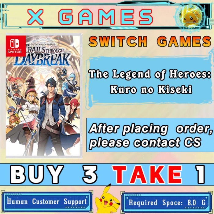 The Legend of Heroes: Kuro no Kiseki Nintendo Switch Game （MUA 3 TẶNG 1)