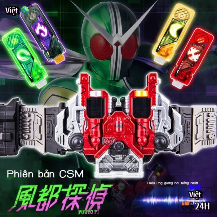 Kamen Rider W Belt Dual Rider Driver CSM Lost Transformer có thể được liên kết với Ace Hayate Luna