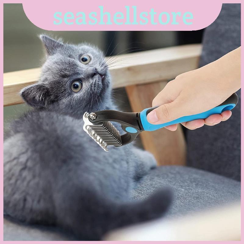 Bàn chải chải chải lông thú cưng hai mặt bằng thép không gỉ để dễ dàng tháo rời và tháo rời