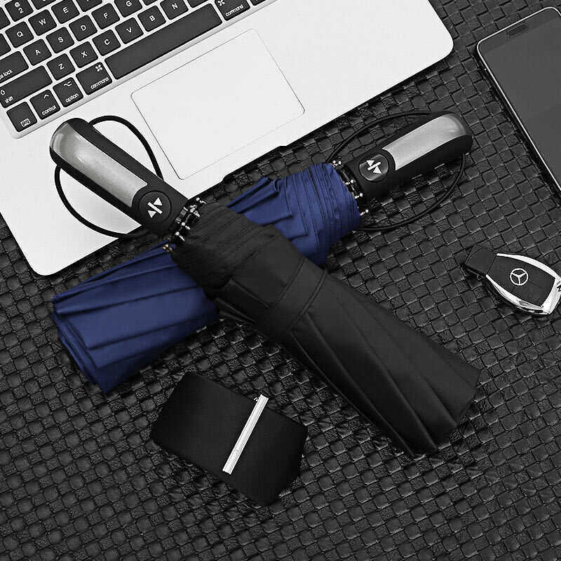 Hàn Quốc Sáng Tạo Hàn Quốc Tự Động Nắng Ô Tri-Fold Ô Nam Kinh Doanh Ngoài Trời Quảng Cáo Ô Tặng Ô