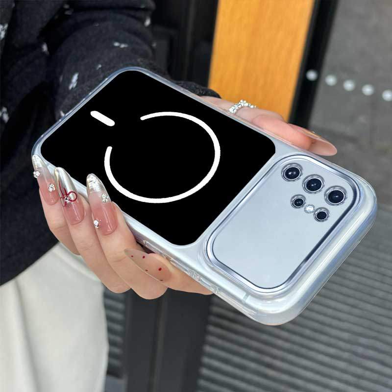 Ốp Lưng Dành Cho Samsung S24 FE S24 Plus S24 S24 Siêu Trong Suốt Lớn Cửa Sổ Silicon Chống Rơi Vỏ Điệ