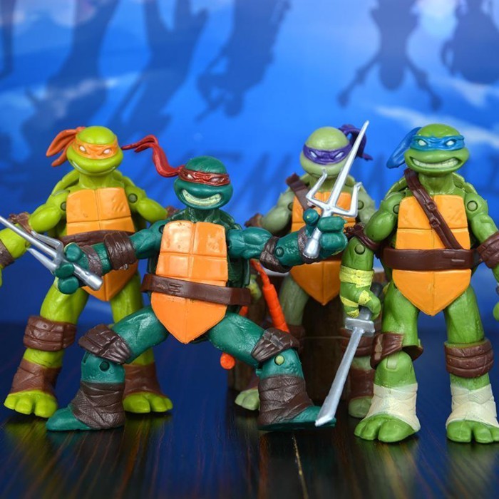 Ninja Rùa khớp cử động, búp bê tự làm, mô hình Ninja Rùa, đồ chơi trẻ em, búp bê anime, quà tặng