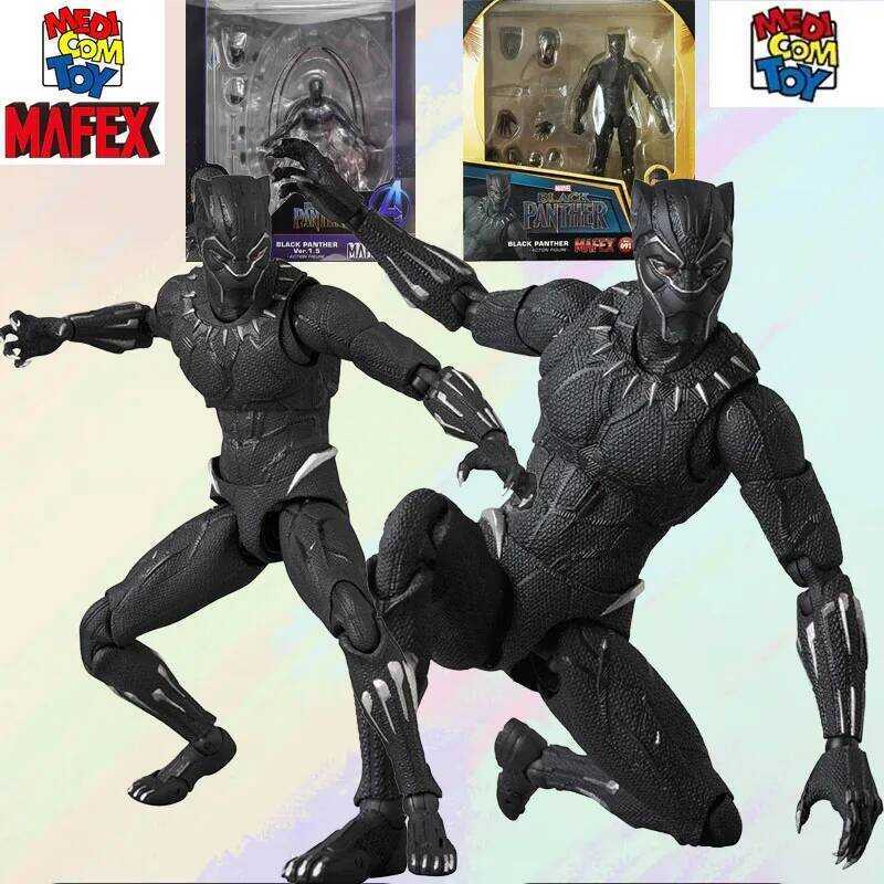 MEDICOM TOY MODEL KIT MAFEX 091 BLACK PANTHER ACTION FIGUER Anime Action Figure Toys Model Gifts For