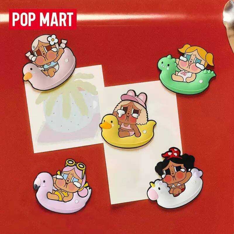 POPMART CRYBABY Vacation Mode On Series Fridge Magnet Blind Guess Bag Mystery Box Toys Doll Anime Fi