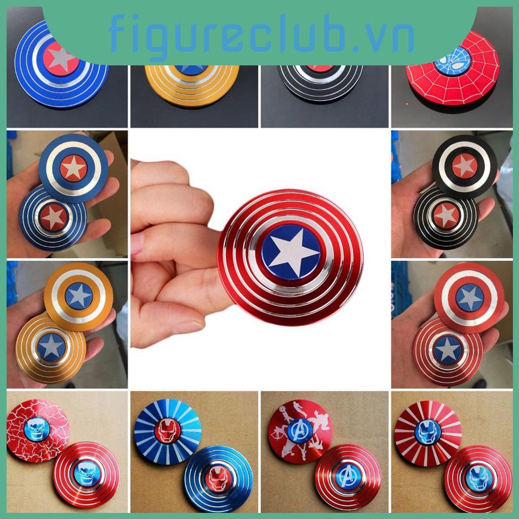 6cm Funny Fidget Spinner Hobbies For Adults American Captain Hand Spinner Fingertip Gyro Spider Man 