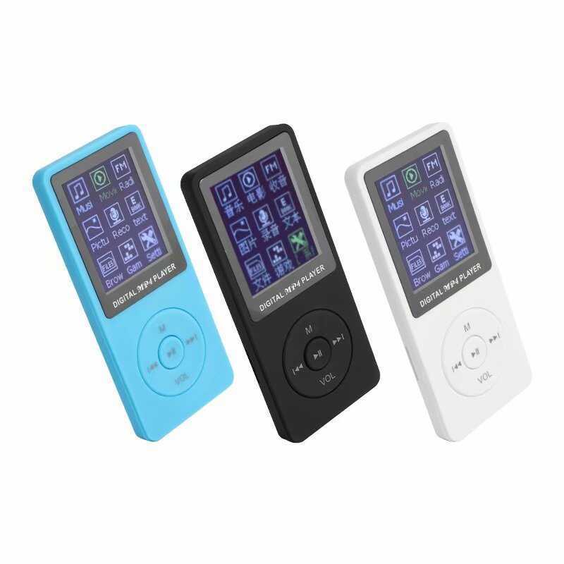 Thể Thao Mới MP4 MP3 Máy Nghe Nhạc Mini Walkman Sinh Viên 6cm Có Thẻ Màn Hình mp4 Nhà Máy